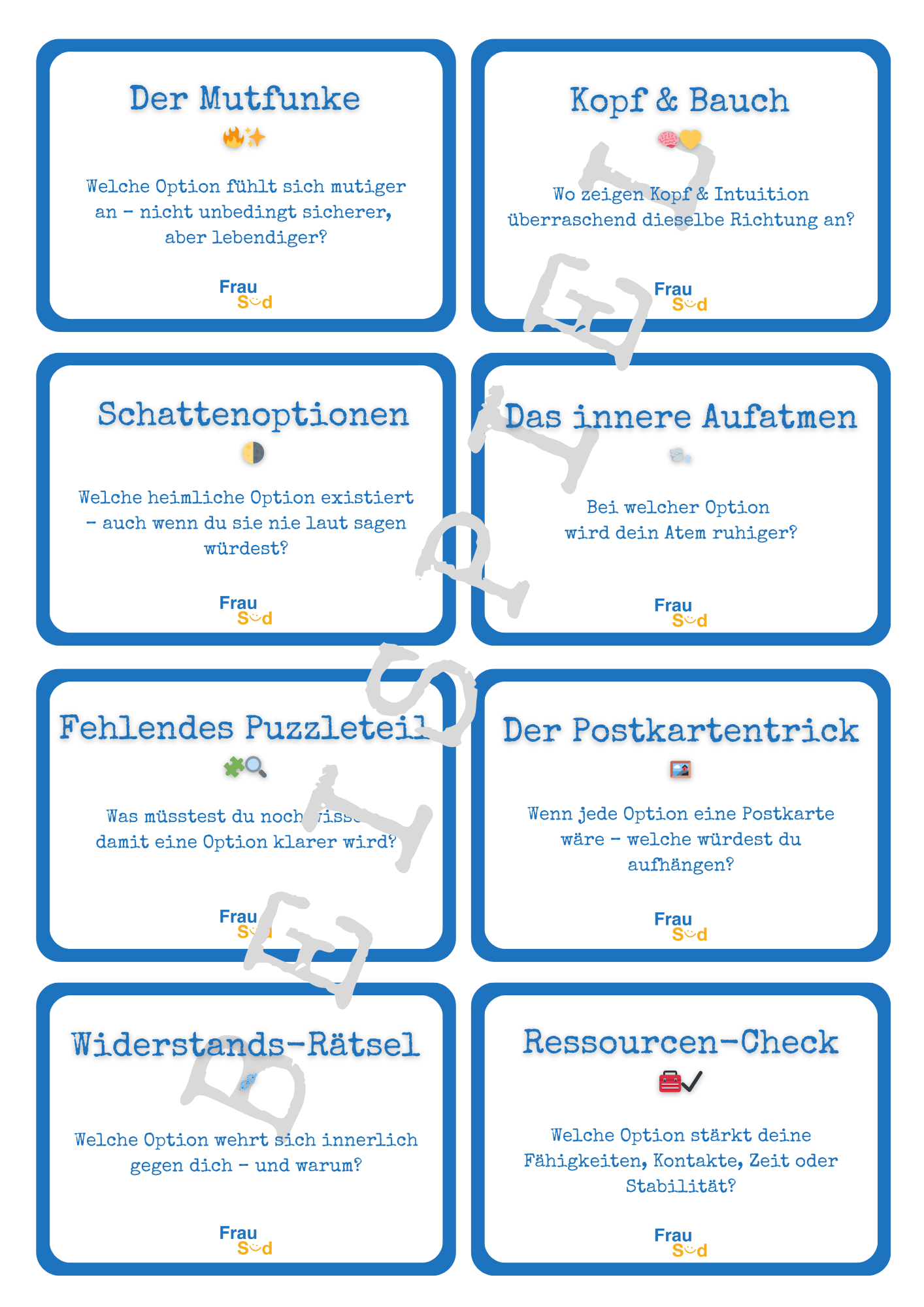Kartenset: Entscheidungen – Bild 2